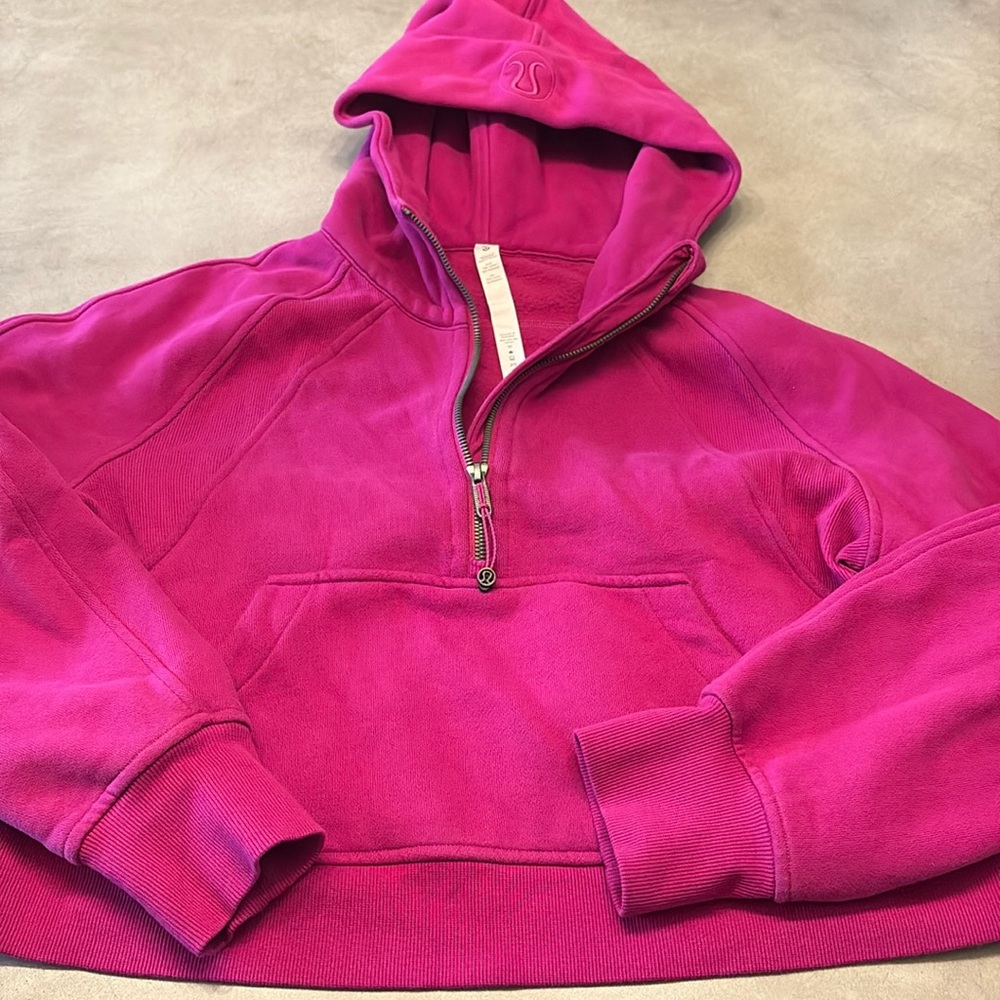 Lululemon Scuba Oversized Half-Zip Hoodie XS/S - Ripened Raspberry